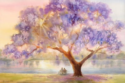 Jacaranda by Yulia Krasnov framed wall art