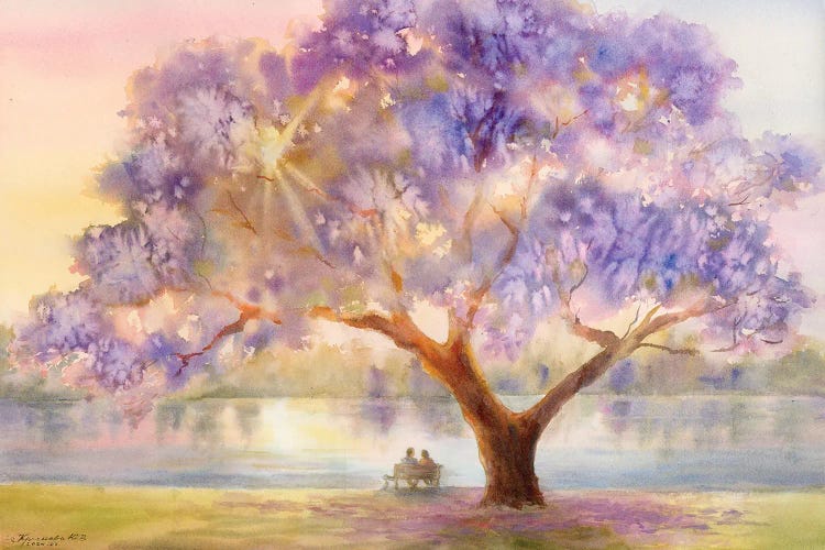 Jacaranda by Yulia Krasnov wall art