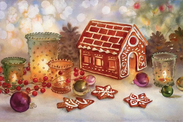 Yulia Krasnov: Gingerbread House by Yulia Krasnov
