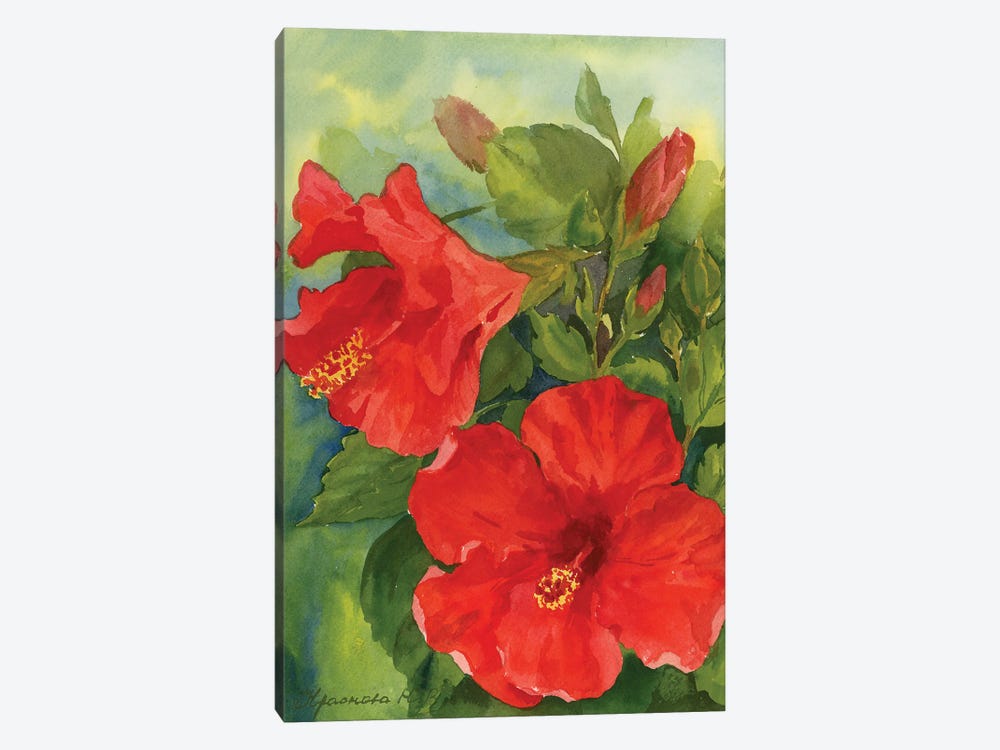 Hibiscus by Yulia Krasnov 1-piece Canvas Print