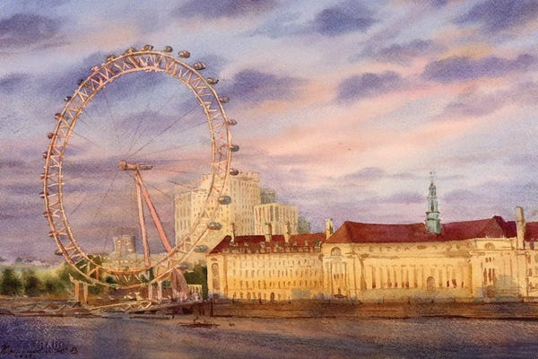 Ferris Wheels: London Sky by Yulia Krasnov