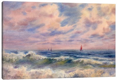 Sea Expanses Canvas Art Print - Serene Watercolors