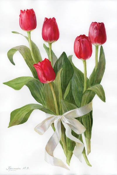 Soaring Tulips by Yulia Krasnov framed wall art