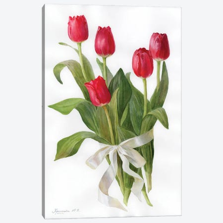 Soaring Tulips Canvas Print #YKV38} by Yulia Krasnov Canvas Artwork