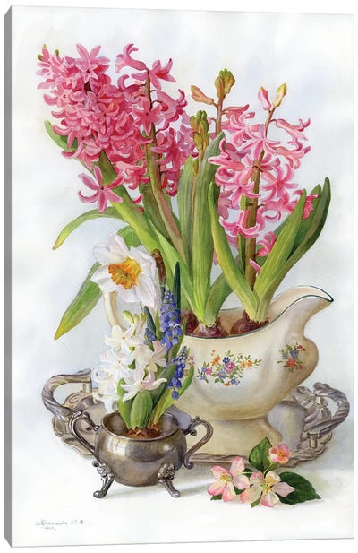 Spring Flowers Canvas Art Print - Yulia Krasnov