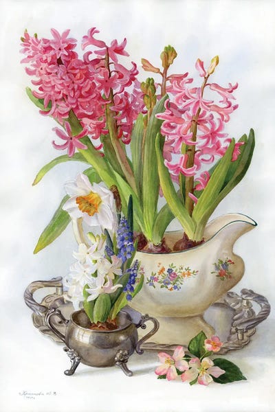 Hyacinths: Spring Flowers by Yulia Krasnov