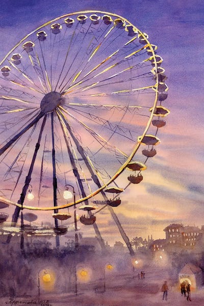 Ferris Wheels: Above The Clouds by Yulia Krasnov