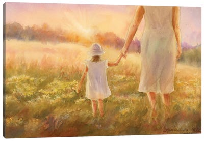 Summer In The Village Canvas Art Print - The Joy of Life