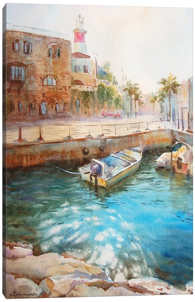 Sun In Jaffa Canvas Art Print - Israel Art