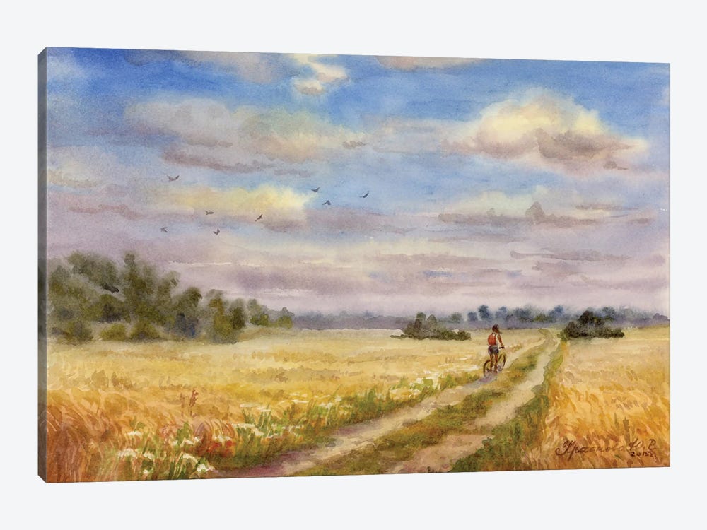Wheat Fields by Yulia Krasnov 1-piece Art Print