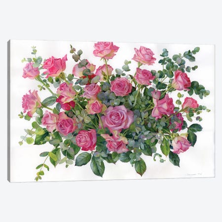 Roses In The Baroque Style Canvas Print #YKV58} by Yulia Krasnov Canvas Art