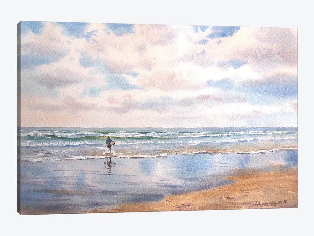 Towards The Waves by Yulia Krasnov 1-piece Canvas Artwork