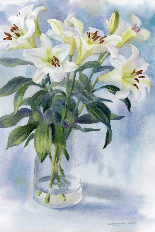 Lily Bouquet by Yulia Krasnov wall art