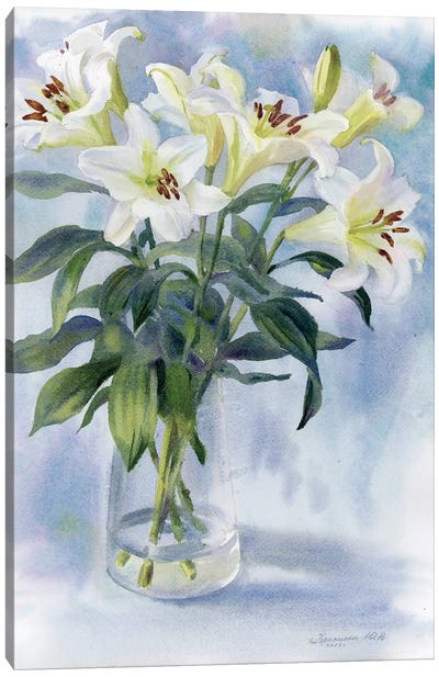 Lily Bouquet Canvas Art Print - Yulia Krasnov