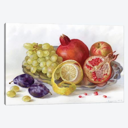 August Fruits Canvas Print #YKV79} by Yulia Krasnov Canvas Artwork