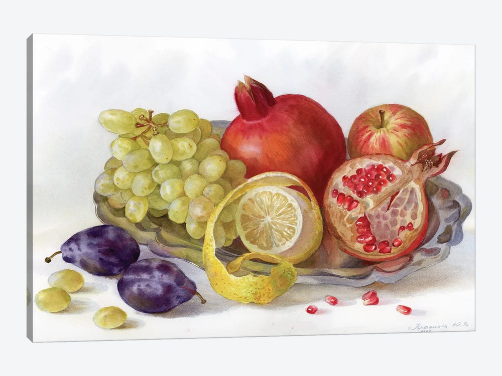 August Fruits by Yulia Krasnov 1-piece Canvas Art