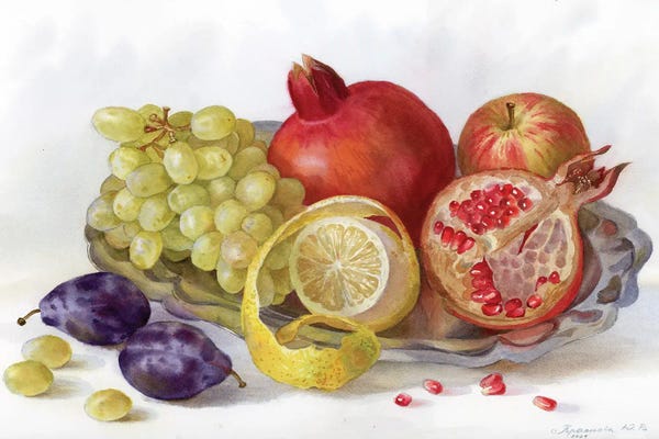 Food & Drink Still Life: August Fruits by Yulia Krasnov