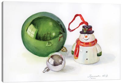 New Year's Toys Canvas Art Print - Yulia Krasnov