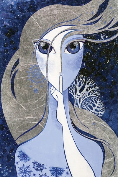 Silent Song Of Winter by Yulia Belasla metal wall art