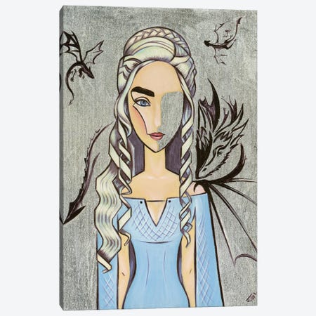 Daenerys Targaryen Canvas Print #YLB19} by Yulia Belasla Art Print
