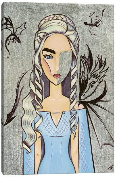 Daenerys Targaryen Canvas Art Print - Yulia Belasla