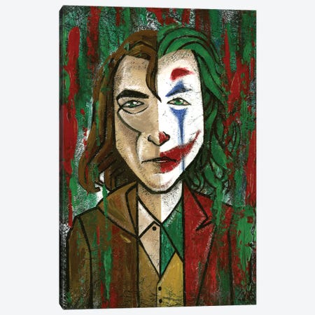 Joker Canvas Print #YLB20} by Yulia Belasla Canvas Wall Art