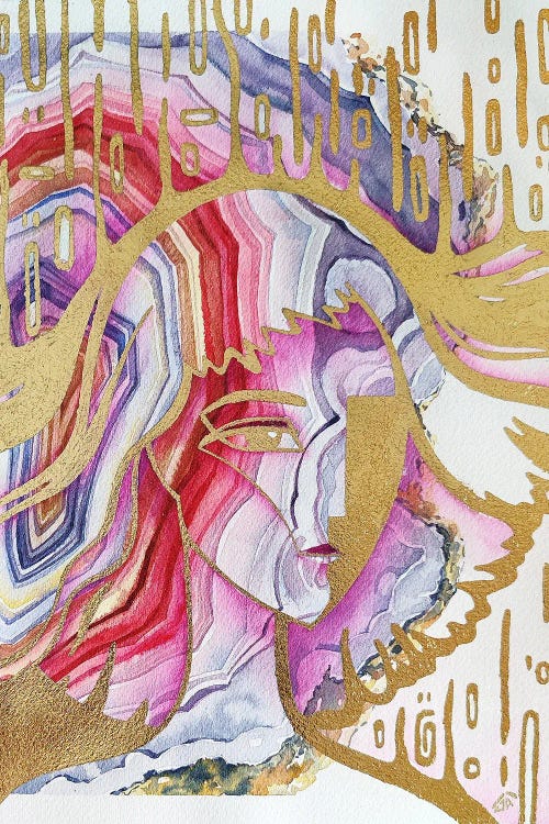 Agate, Woman Portrait by Yulia Belasla wall art