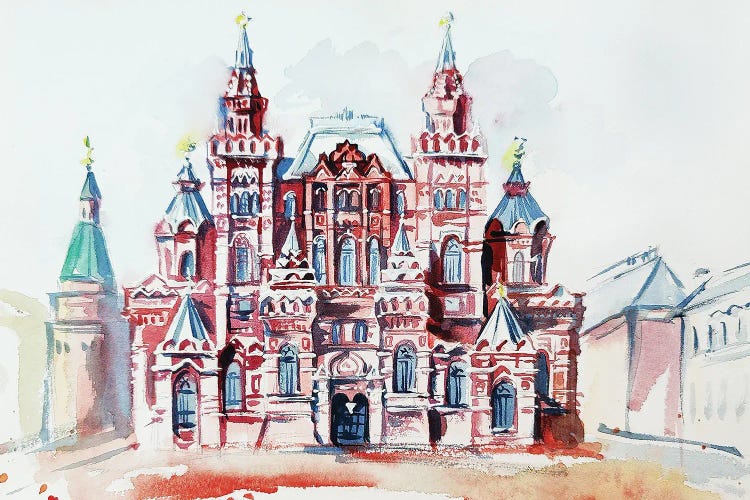 The State Historical Museum, Moscow, Russia by Yulia Belasla wall art