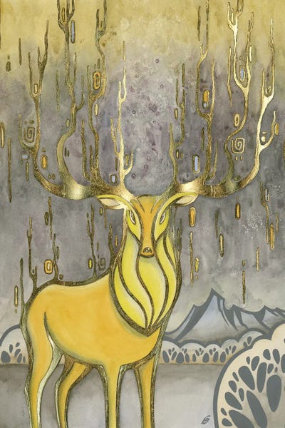 Yulia Belasla: Gold Deer by Yulia Belasla