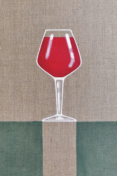 Glass Of Red Wine by Yulia Belasla wall art