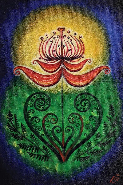 Yulia Belasla: A Blooming Fern Flower by Yulia Belasla