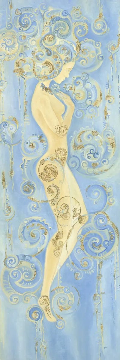 Heavenly Nymph by Yulia Belasla multi panel art