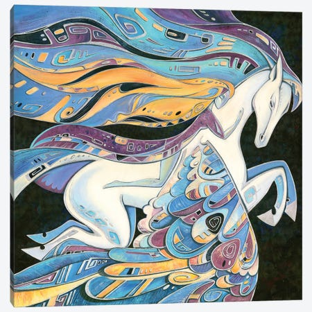 Flight With The Pegasus Canvas Print #YLB31} by Yulia Belasla Canvas Print