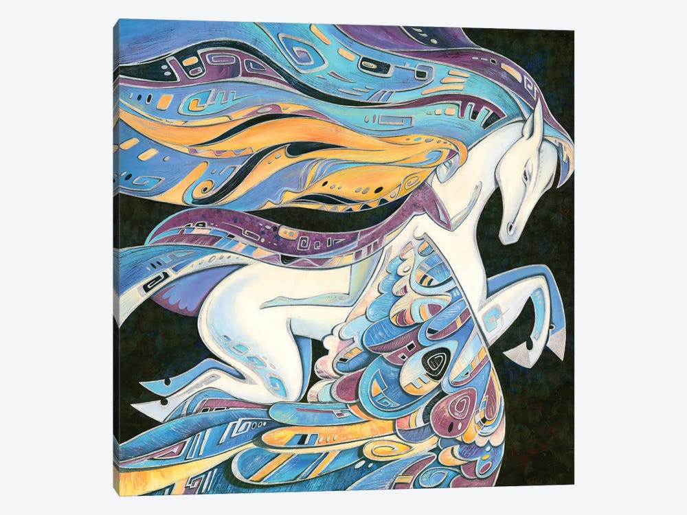 Flight With The Pegasus by Yulia Belasla 1-piece Canvas Art