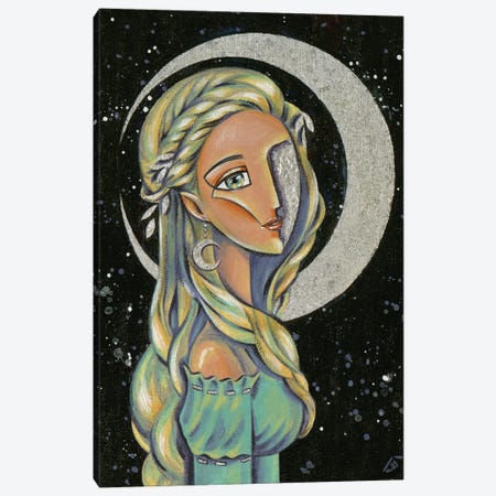 Princess Of The Moon Canvas Print #YLB32} by Yulia Belasla Art Print