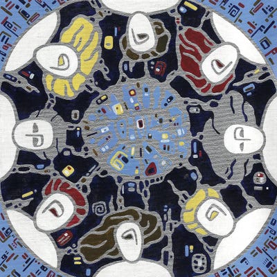 Sleeping Under The Moon by Yulia Belasla canvas print