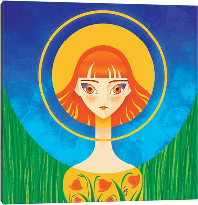 Spring Sunshine - Digital Art Canvas Art Print - Yulia Belasla