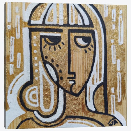 Woman Face I Canvas Print #YLB61} by Yulia Belasla Canvas Art