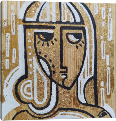 Woman Face I Canvas Art Print - Yulia Belasla