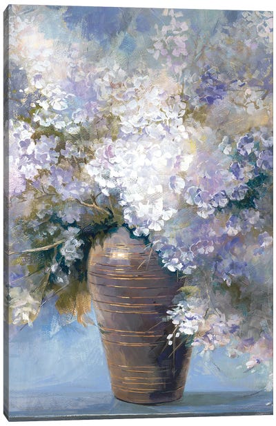 Lavender Explosion Revisited Canvas Art Print - Hydrangea Art