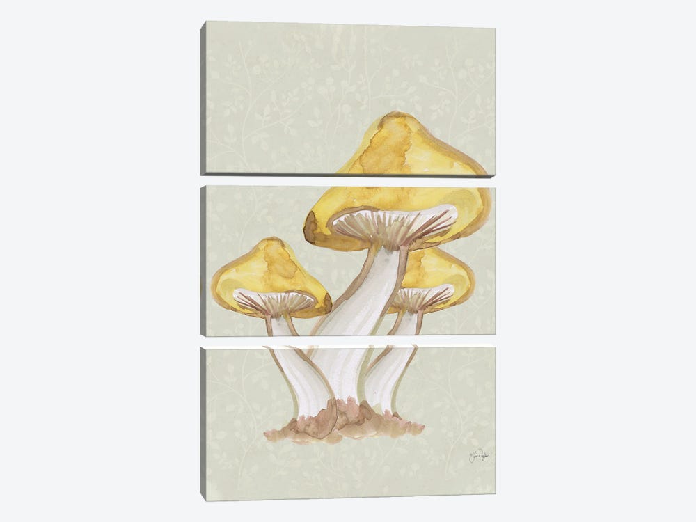 Calming Mushrooms by Yass Naffas Designs 3-piece Canvas Art Print