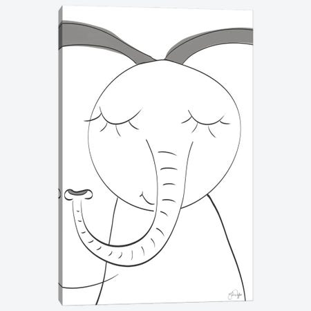 Ice Elephant Canvas Print #YND22} by Yass Naffas Designs Canvas Art Print