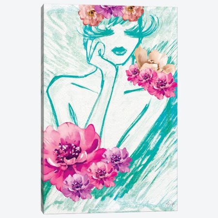Lady Serenity Canvas Print #YND25} by Yass Naffas Designs Canvas Art