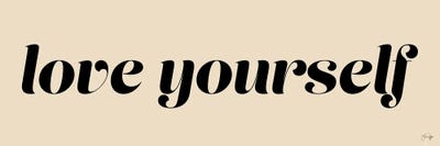 Love Yourself by Yass Naffas Designs canvas print