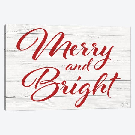 Merry And Bright Canvas Print #YND31} by Yass Naffas Designs Canvas Artwork