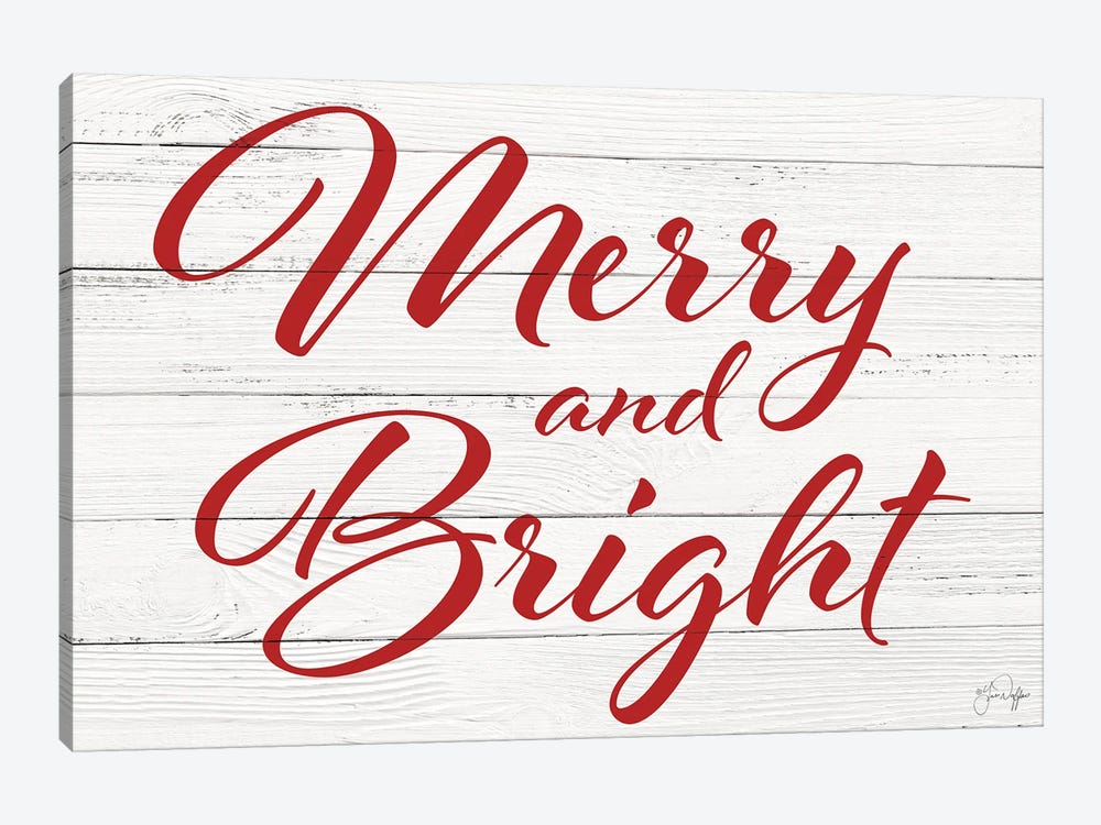 Merry And Bright by Yass Naffas Designs 1-piece Canvas Artwork