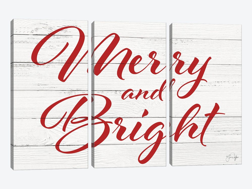 Merry And Bright by Yass Naffas Designs 3-piece Canvas Wall Art