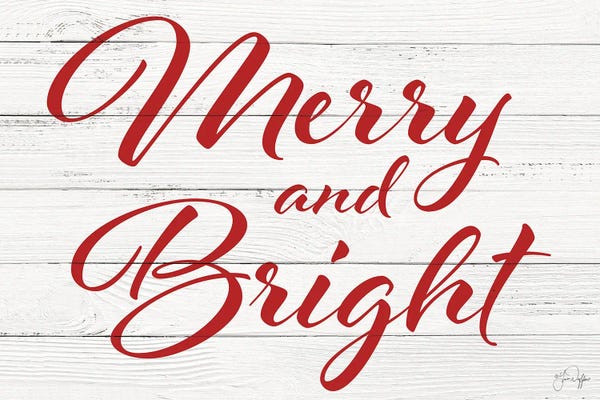 Christmas Signs & Sentiments: Merry And Bright by Yass Naffas Designs