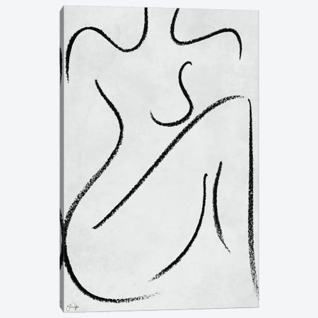 Sitting Woman Canvas Print #YND36} by Yass Naffas Designs Canvas Print