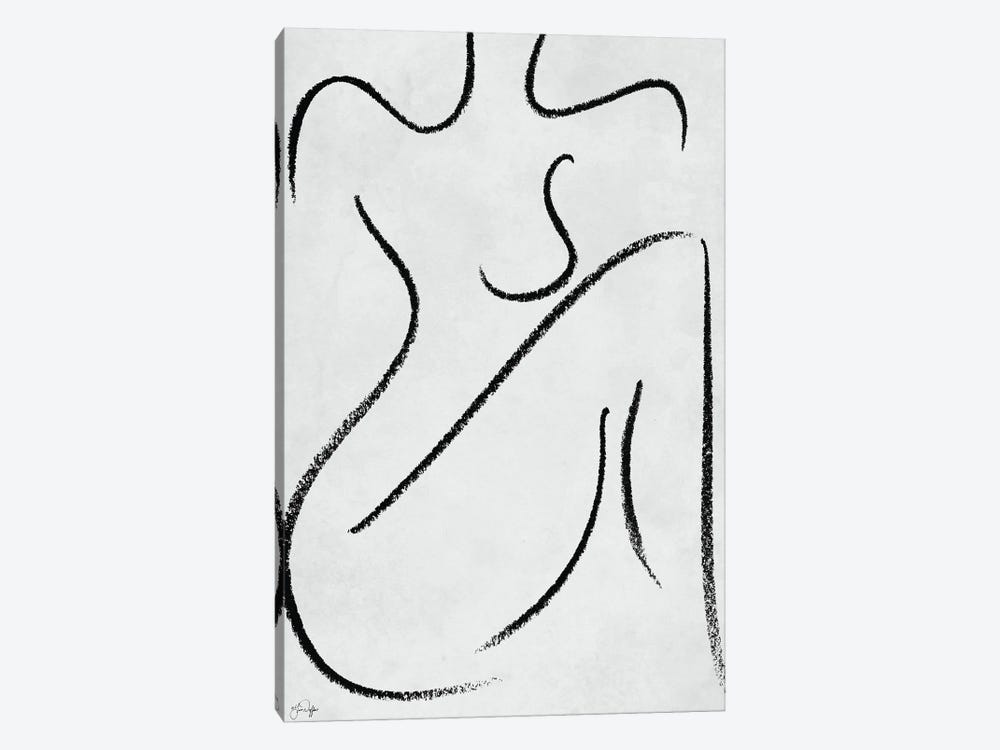 Sitting Woman by Yass Naffas Designs 1-piece Canvas Print
